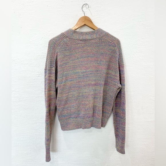 Re/Done Multicolor 90s Oversized Crop Cardigan - Picture 5 of 6
